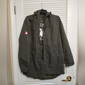NWT Ladies CANADA Olive Green Hooded Jacket